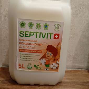 Кондиционер для белья SEPTIVIT FRUTSY 5л с ароматом Египетский хлопок: отзыв пользователя Детский Мир