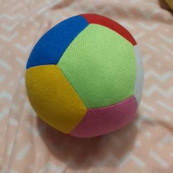 Мягкая игрушка Учитель Футбольный мяч с погремушкой внутри 13 см: отзыв пользователя Детский Мир