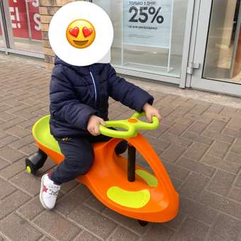 Машинка детская Bradex Бибикар салатово-оранжевая: отзыв пользователя Детский Мир