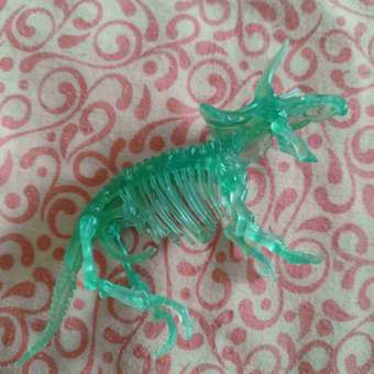 Сборная модель 1TOY 3dino luminus люминисцентный скелет динозавра: отзыв пользователя Детский Мир