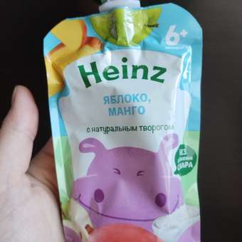 Пюре Heinz яблоко-манго-творог 90г с 6месяцев: отзыв пользователя ДетМир