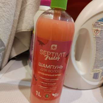 Шампунь SEPTIVIT Клубничный фреш 1000 мл: отзыв пользователя Детский Мир