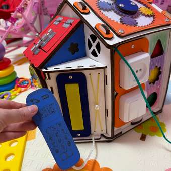 Бизиборд Jolly Kids развивающий домик со светом Игрушки: отзыв пользователя Детский Мир