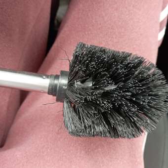 Ершик для унитаза KROFFOS brush black стальная ручка черный: отзыв пользователя Детский Мир