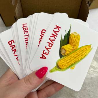 Развивающие обучающие карточки Крокуспак Овощи 30 шт - настольная игра для детей: отзыв пользователя Детский Мир