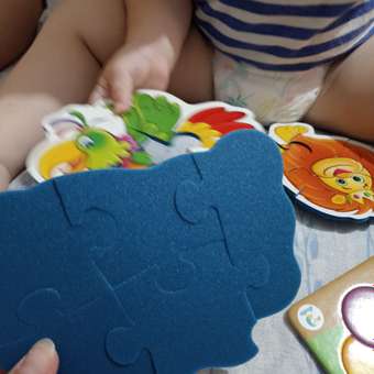 Пазл Vladi Toys мягкие Baby puzzle Зоопарк 4 картинки 18 элементов: отзыв пользователя Детский Мир