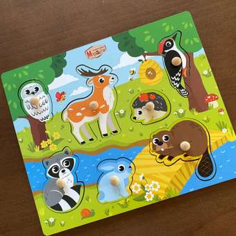 Игрушка Mapacha рамка-вкладыш Монтессори Мелкая моторика: отзыв пользователя Детский Мир