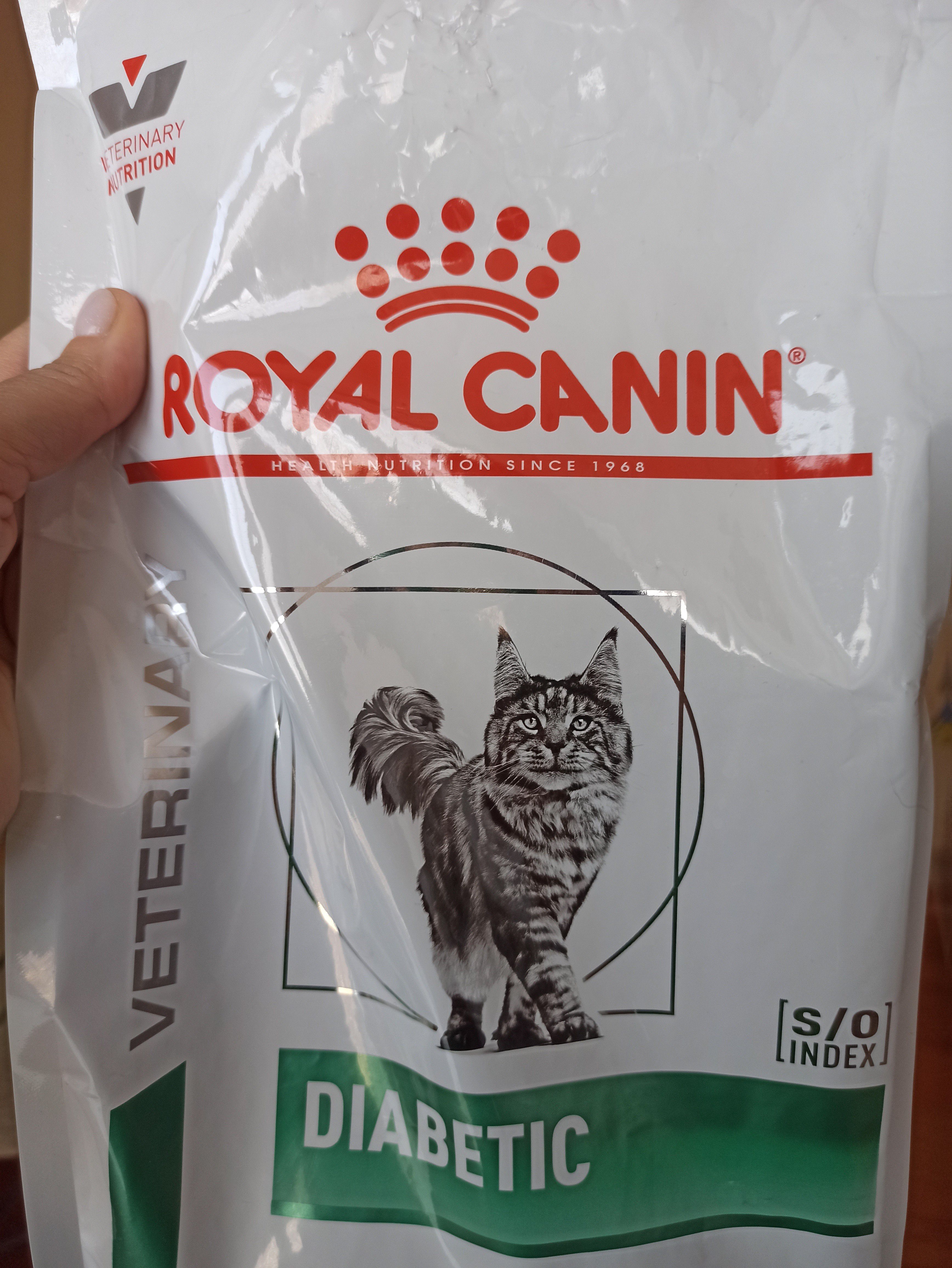 Корм ROYAL CANIN Diabetic стали покупать для кошечки по совету ветеринарного врача. Гранулы крупнее обычных, но кошка не против, ест с удовольствием. Думаем, что специальный корм ей на пользу.