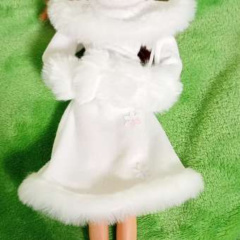 Костюм для куклы Модница 29 см Снегурочка 1405 белый: отзыв пользователя Детский Мир