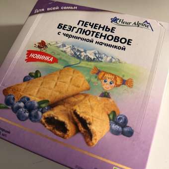Печенье Fleur Alpine с черничной начинкой 132г: отзыв пользователя Детский Мир