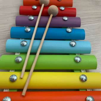 Ксилофон цветные ступеньки Алатойс 9 планок: отзыв пользователя Детский Мир