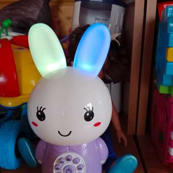 Зайка ночник BalaToys Интерактивная игрушка Фиолетовая: отзыв пользователя Детский Мир