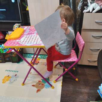 Столик и стульчик детский Brauberg игровой набор для развивающих игр для девочки розовый Принцесса: отзыв пользователя Детский Мир