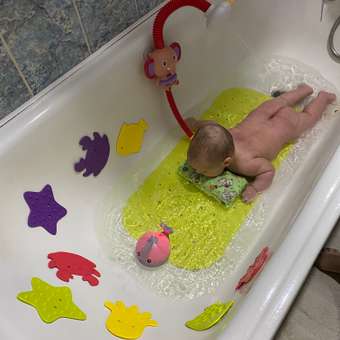 Игрушка для купания Solmax Слоник водный душ-лейка 68 см розовый/красный: отзыв пользователя Детский Мир