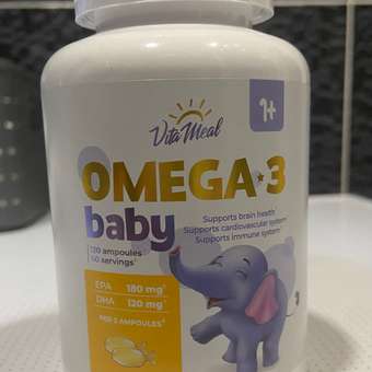 Биологически активная добавка VitaMeal Омега-3 Baby для детей с 1 года 60 ампул: отзыв пользователя Детский Мир