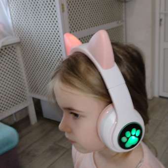 Наушники Fengchengjia toys Bluetooth Розовый YS0450971: отзыв пользователя Детский Мир