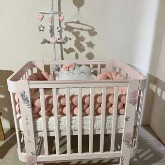 Детская кроватка Happy Baby прямоугольная, продольный маятник (розовый): отзыв пользователя Детский Мир