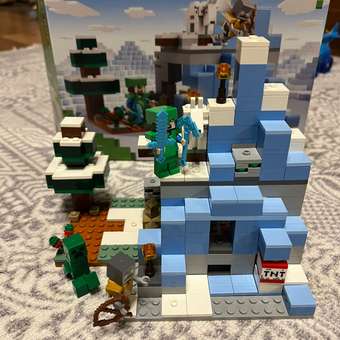 Конструктор LEGO Minecraft Ледяные вершины блочный: отзыв пользователя Детский Мир