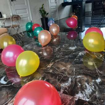 Воздушные шарики металлик Мишины шарики В наборе 50 штук ассорти цветов для праздника: отзыв пользователя Детский Мир