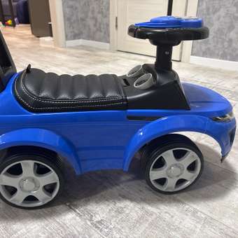 Каталка BabyCare Sport car кожаное сиденье синий: отзыв пользователя Детский Мир