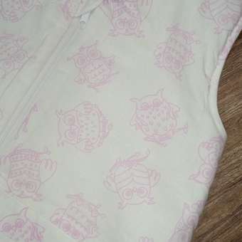 Одеяло-спальный мешок розовый Засыпашки Утепленный Совы 80 см хлопок 100%: отзыв пользователя Детский Мир