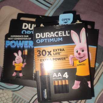 Батарейки Duracell Optimum AA 4шт 5014061: отзыв пользователя Детский Мир