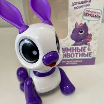 Интерактивная игрушка Mioshi зайчонок 13 см свет звук фиол: отзыв пользователя Детский Мир