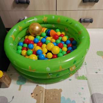 Надувной бассейн Solmax диаметр 90 см зеленый: отзыв пользователя Детский Мир