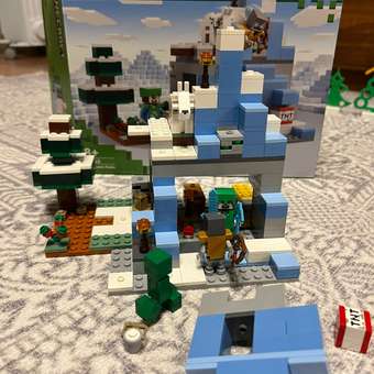 Конструктор LEGO Minecraft Ледяные вершины блочный: отзыв пользователя Детский Мир