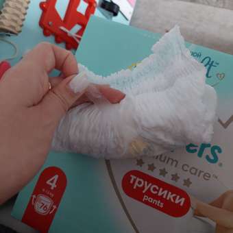 Трусики Pampers Premium Care 4 (9-15 кг) 76 шт.: отзыв пользователя ДетМир