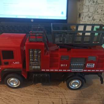 Пожарная машина Наша Игрушка инерционная спасательная: отзыв пользователя Детский Мир