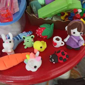 Масса для лепки Лиловые котики воздушный пластилин в пакете 60 шт со стеками: отзыв пользователя Детский Мир
