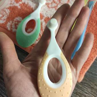 Зубная щетка ROXY-KIDS детская ультрамягкая Морской конек 2шт цвет зеленый-оранжевый: отзыв пользователя Детский Мир