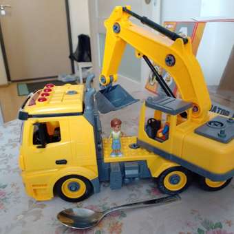 Конструктор Funky Toys Экскаватор сборная игровая модель: отзыв пользователя Детский Мир