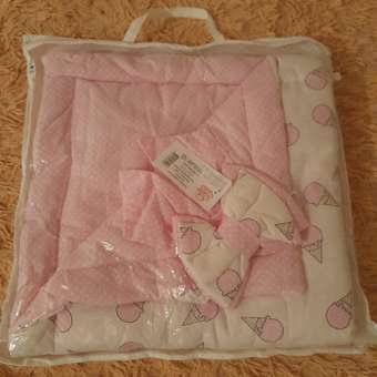 Конверт-одеяло Чудо-чадо для новорожденного на выписку «Времена года» мороженое/розовый: отзыв пользователя Детский Мир