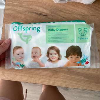 Подгузники Offspring M (6-10 кг) 3 шт.: отзыв пользователя Детский Мир