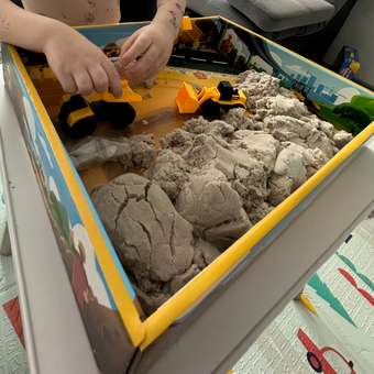 Игрушка Космический песок Стройка с песочницей 1.5 кг K020: отзыв пользователя ДетМир