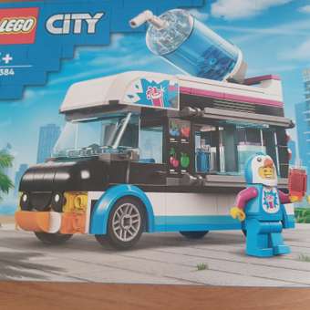 Конструктор LEGO City Фургон для шейков Пингвин 60384: отзыв пользователя Детский Мир
