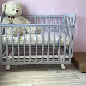 Детская кроватка Sweet Baby прямоугольная, продольный маятник (серый, белый): отзыв пользователя Детский Мир