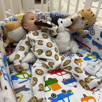 Бортики в кроватку Lemony kids Way 2 части по 180 см белый с рисунком: отзыв пользователя Детский Мир