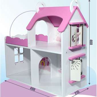 Кукольный домик ViromToys деревянный: отзыв пользователя Детский Мир