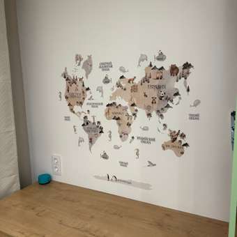 Наклейки интерьерные VEROL Карта мира: отзыв пользователя Детский Мир
