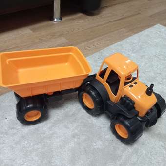 Трактор с прицепом Zebratoys Active Оранжевый: отзыв пользователя Детский Мир