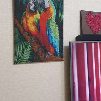 Алмазная мозаика Art on Canvas Попугаи холст на подрамнике 40х50 см: отзыв пользователя Детский Мир