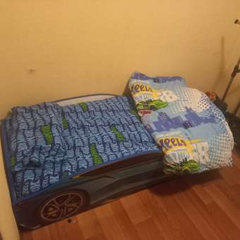 Детская кровать машина Kiddy ROMACK голубая 160*70 см: отзыв пользователя Детский Мир