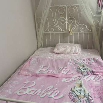 Комплект постельного белья Павлинка Barbie бязь гламур розовый: отзыв пользователя Детский Мир