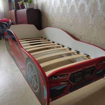 Детская кровать машина Kiddy ROMACK красная 160*70 см: отзыв пользователя Детский Мир