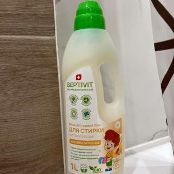 Гель для стирки детского белья SEPTIVIT Premium с ароматом Медовое молочко 1л: отзыв пользователя Детский Мир