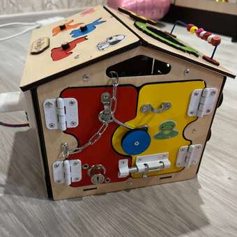 Бизиборд KimToys Домик-игрушка для девочек и мальчиков: отзыв пользователя Детский Мир