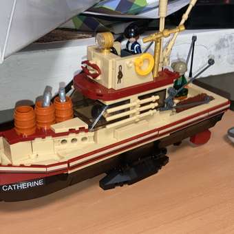 Конструктор SLUBAN Рыболовное судно 592детали M38-B1118: отзыв пользователя Детский Мир